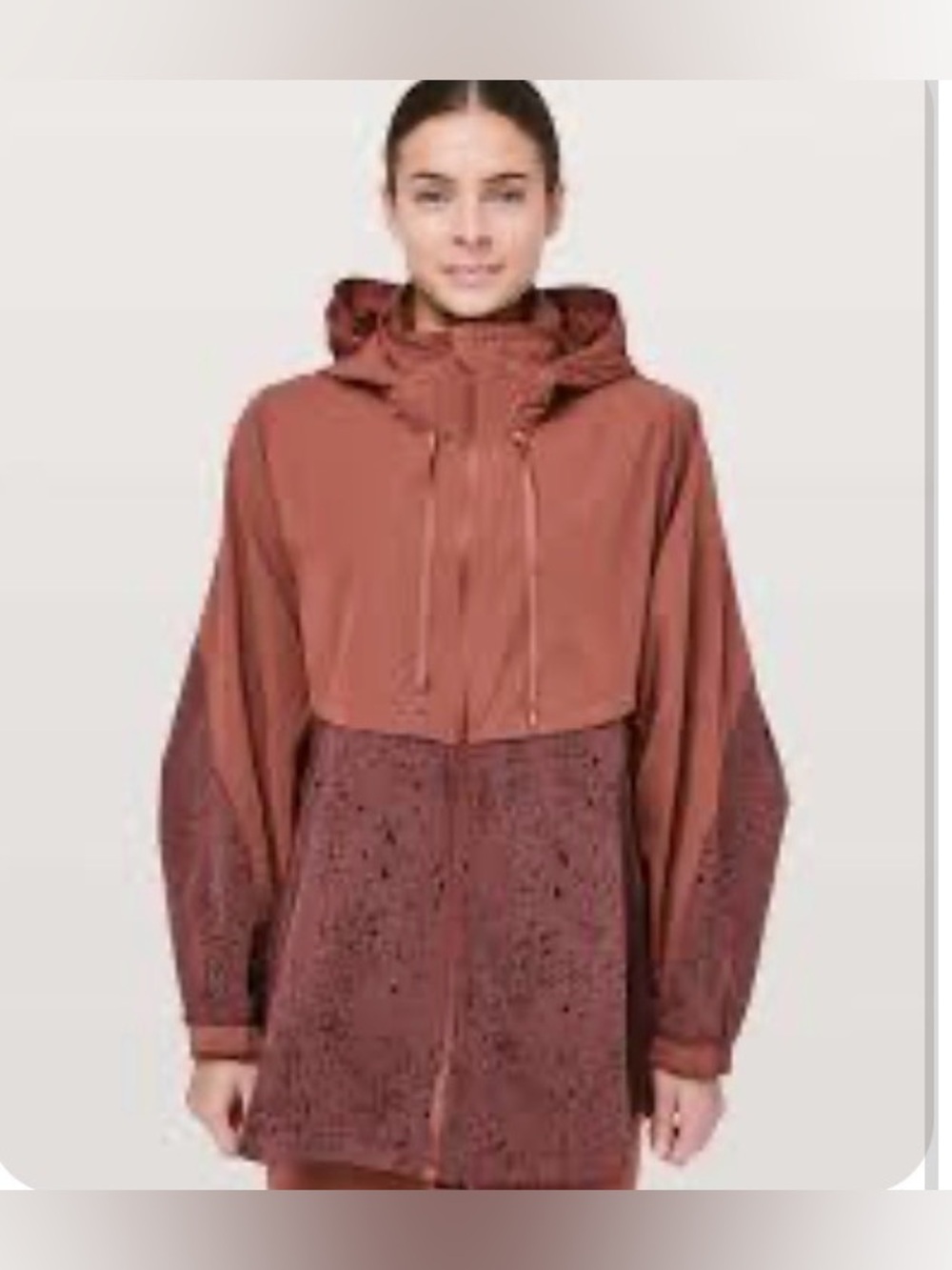 Lululemon x Soul Cycle ride and reflect rain poncho jacket XS/S